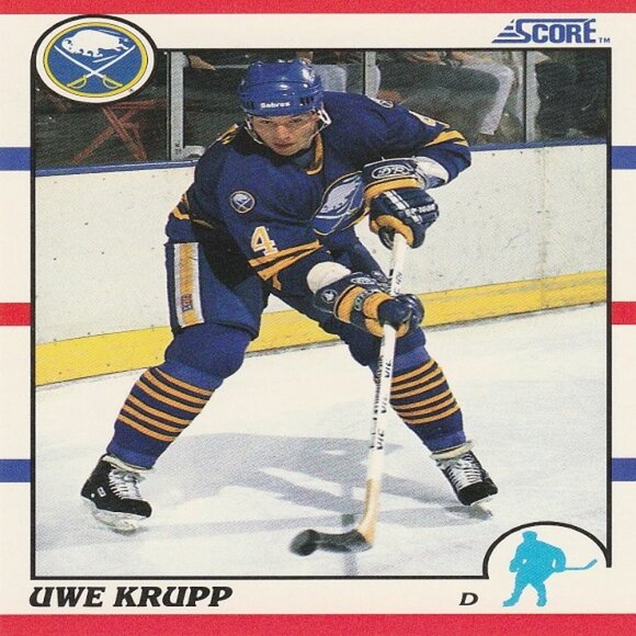 Uwe Krupp Hockey Card Collection - 3 Buffalo Sabres NHL Hockey Cards - Picture 2 of 4